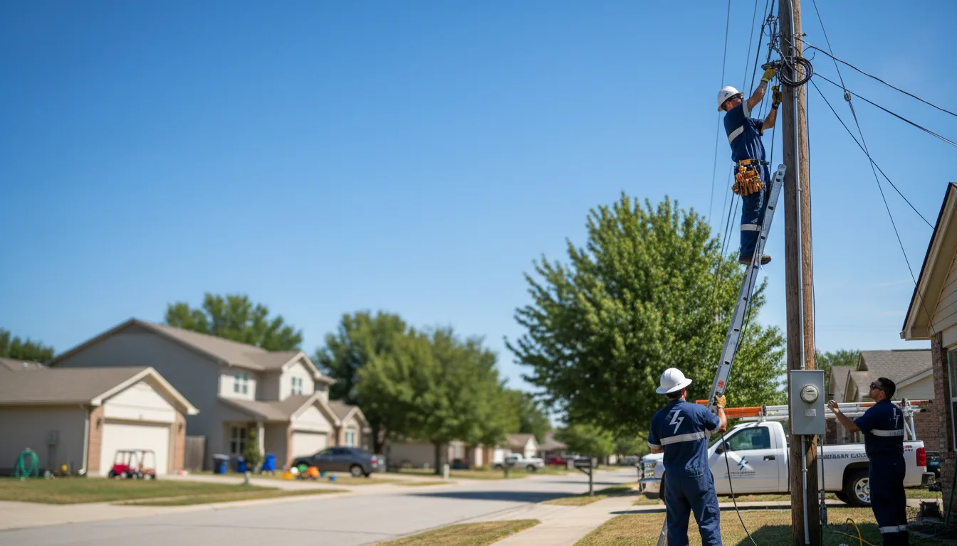 Residential electrician providing installation services in Wiergate, TX